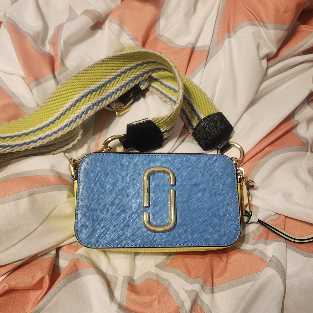 Marc Jacobs Blue and Green Crossbody Bag